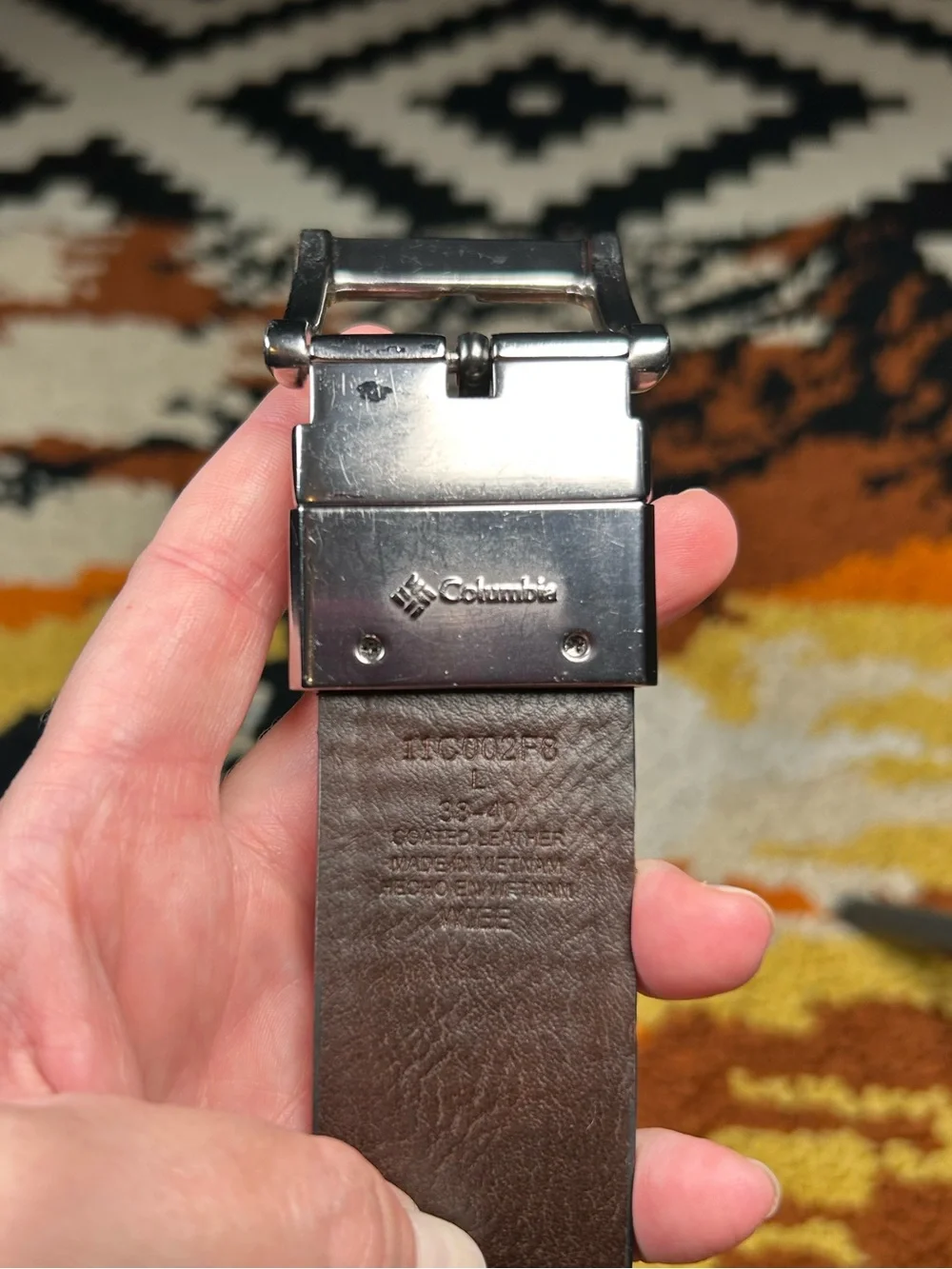 COLUMBIA, reversible leather belt!!
